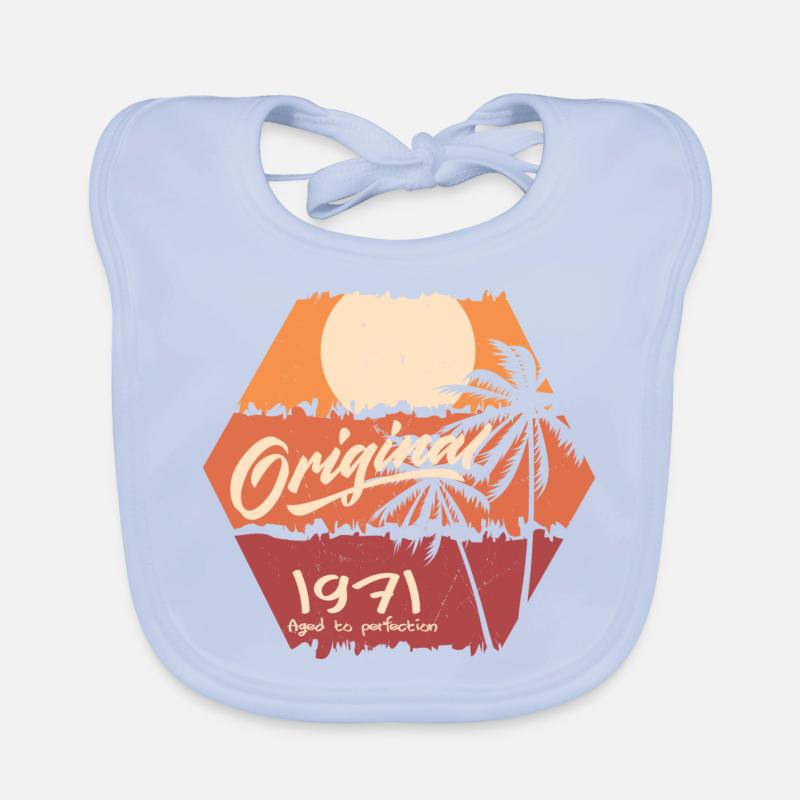Original 1971 Retro 1971 Geburtstagsgeschenk Baby Bio-Lätzchen