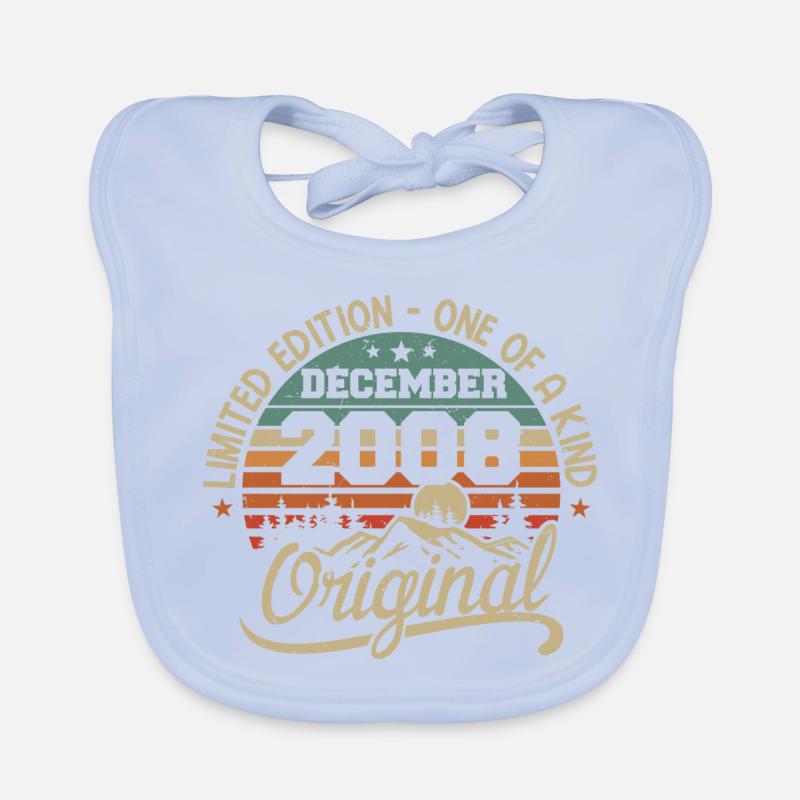 Original 17th Anniversary Gift, December 2008 Organic Baby Bibs