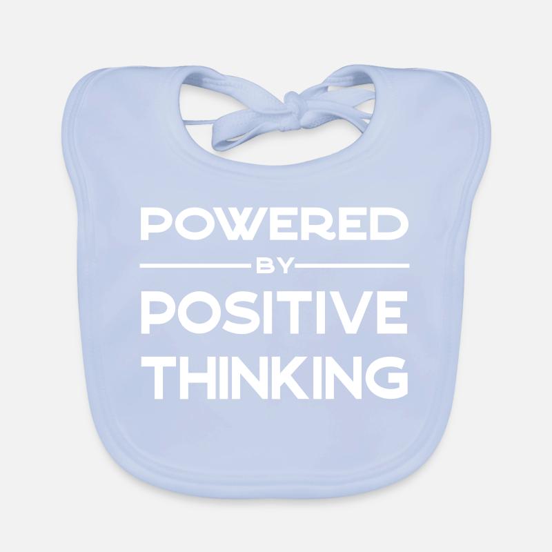 Powered by positive thinking Organic Baby Bibs