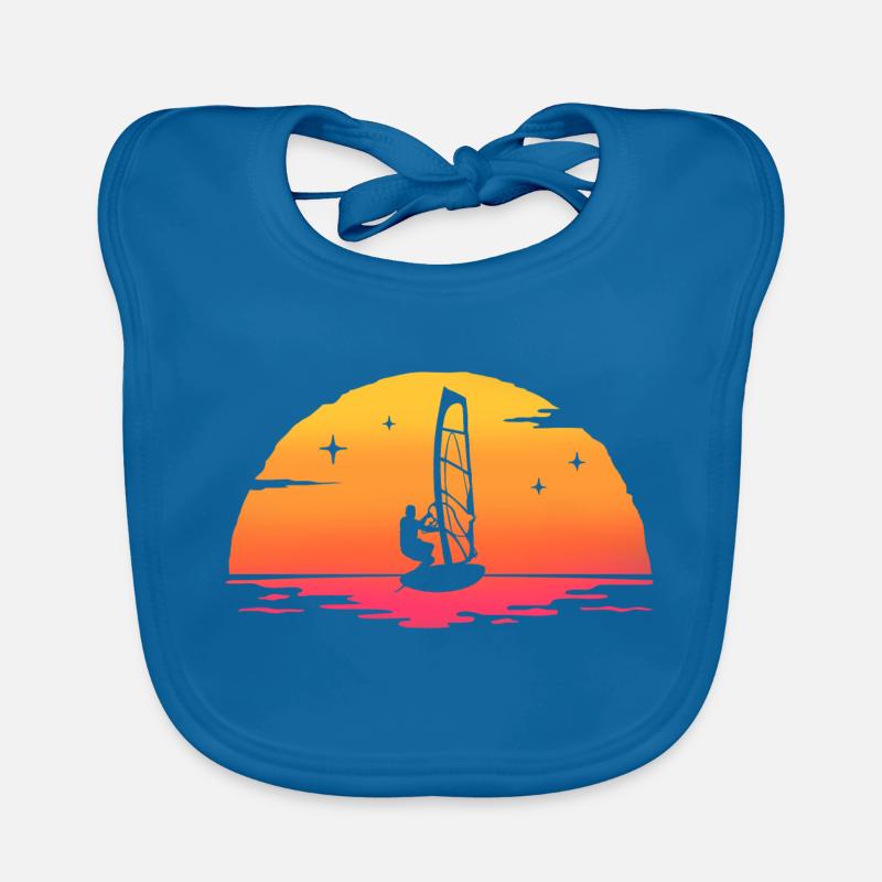 sunrise windsurf windsurfing Bavoir bio Bébé