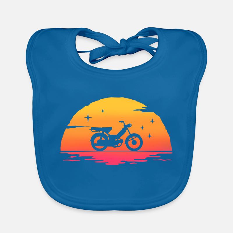 sunrise mob mobylette cyclomoteur moped Bavoir bio Bébé