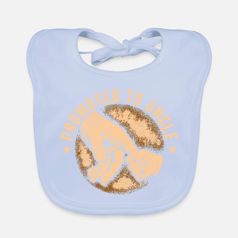 Funny Uncle Men Daddy Dad Boys Promoted To Uncle Organic Baby Bibs