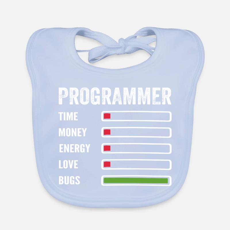Entwickler Humor Programmierer Programmierer Programmierer Baby Bio-Lätzchen