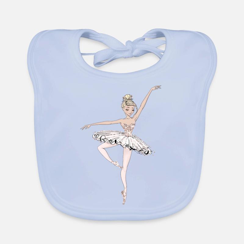 Dancer Ballet Organic Baby Bibs