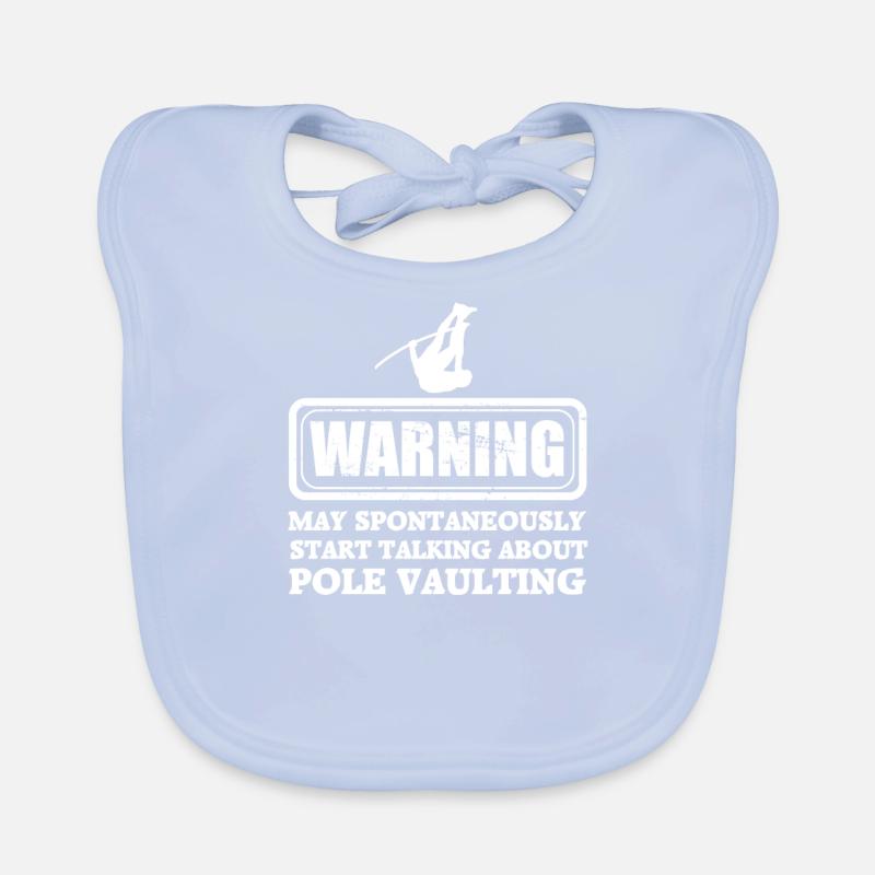 Pole Vault Vaulting Organic Baby Bibs