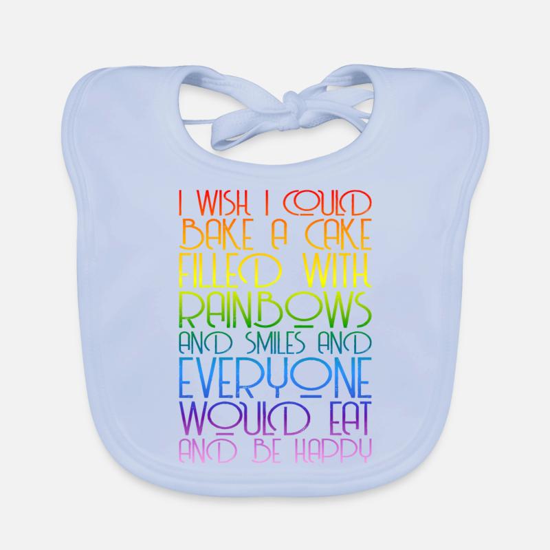 Rainbows Rainbow Graphique Bavoir bio Bébé