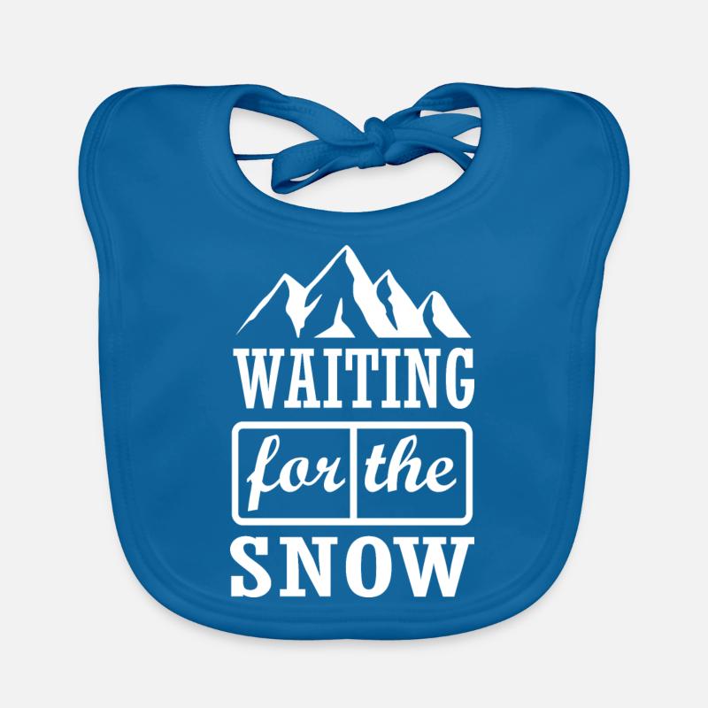 Snowboard Snowboarder Organic Baby Bibs