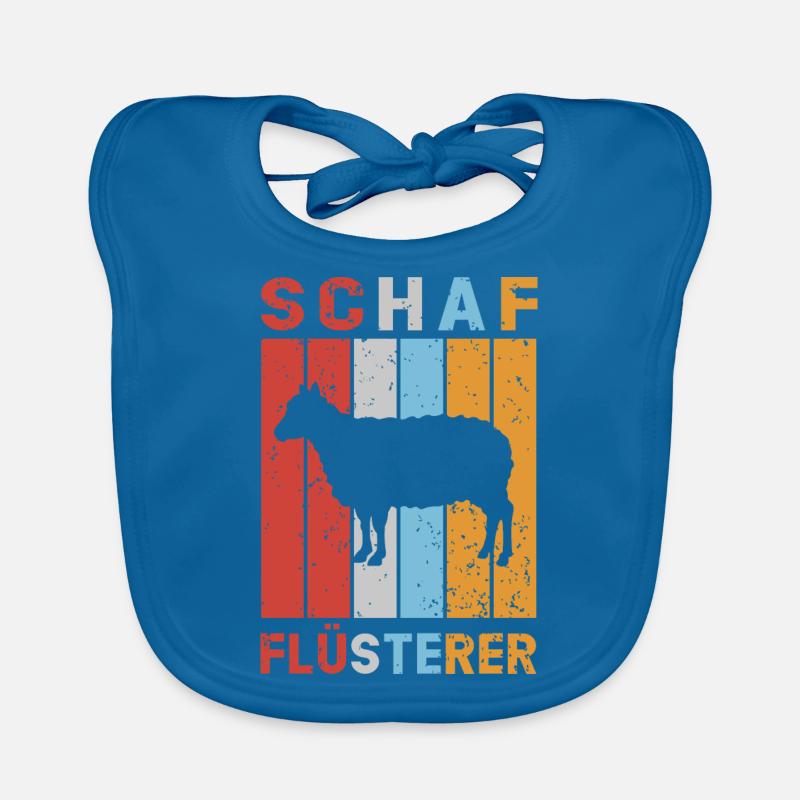 Schaf Flüsterer Schafe Schafbock Lamm Schäfer Baby Bio-Lätzchen