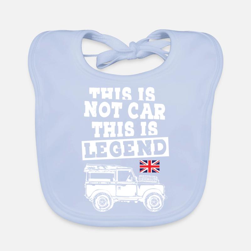 This is not Car This is Legend Landy Baby Bio-Lätzchen