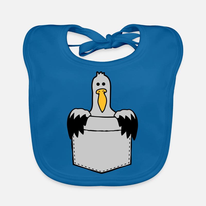 Brusttasche Möwe Unterwegs mitnehmen Baby Bio-Lätzchen