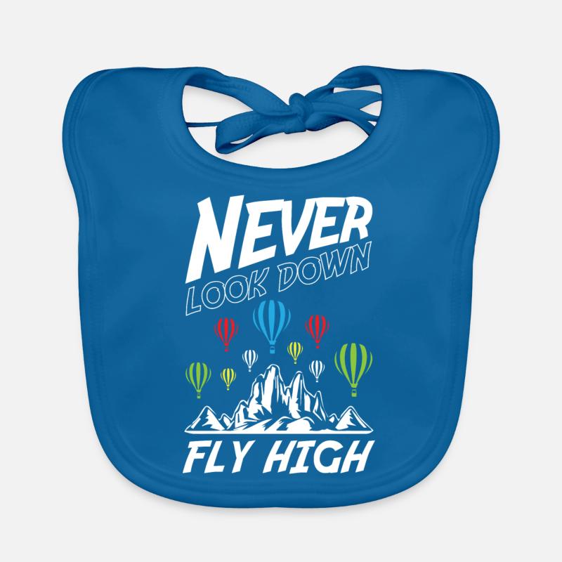 Never Look Down Fly High Organic Baby Bibs