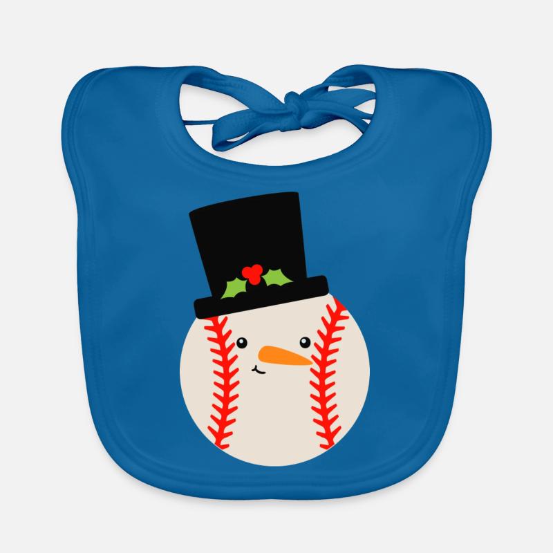 BaseballSnowballHat - Bavoir bio Bébé - bleu paon