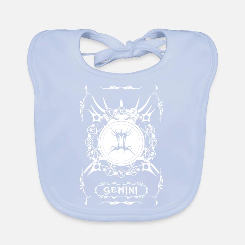 GEMINI Zwillinge Sternzeichen Baby Bio-Lätzchen