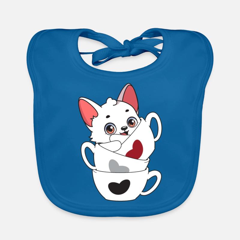 Niedlicher Polarfuchs Baby Bio-Lätzchen