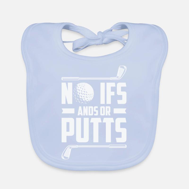 Golfspieler Golfplatz Golfer Baby Bio-Lätzchen