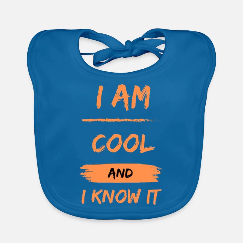 I am cool and I know it Baby Bio-Lätzchen