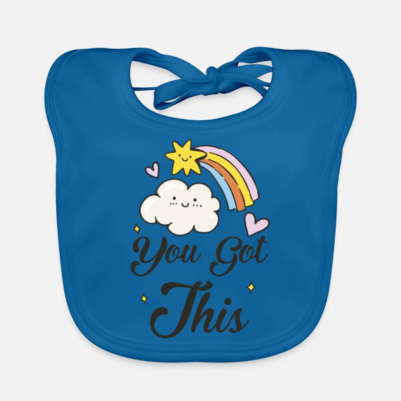 You Got This Funny & Cute Teacher Student Testing Organic Baby Bibs