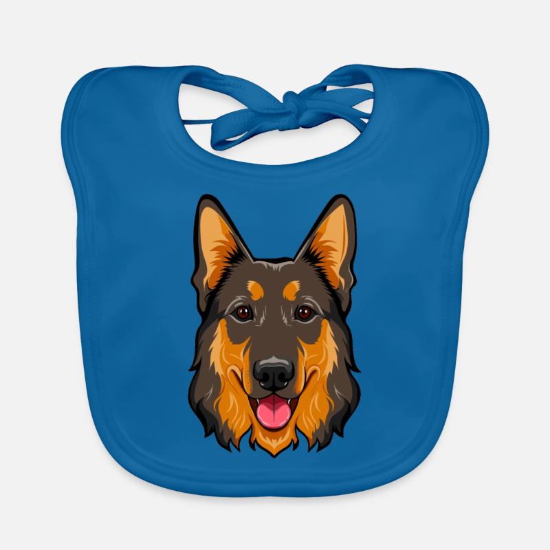 German Shepherd Organic Baby Bibs