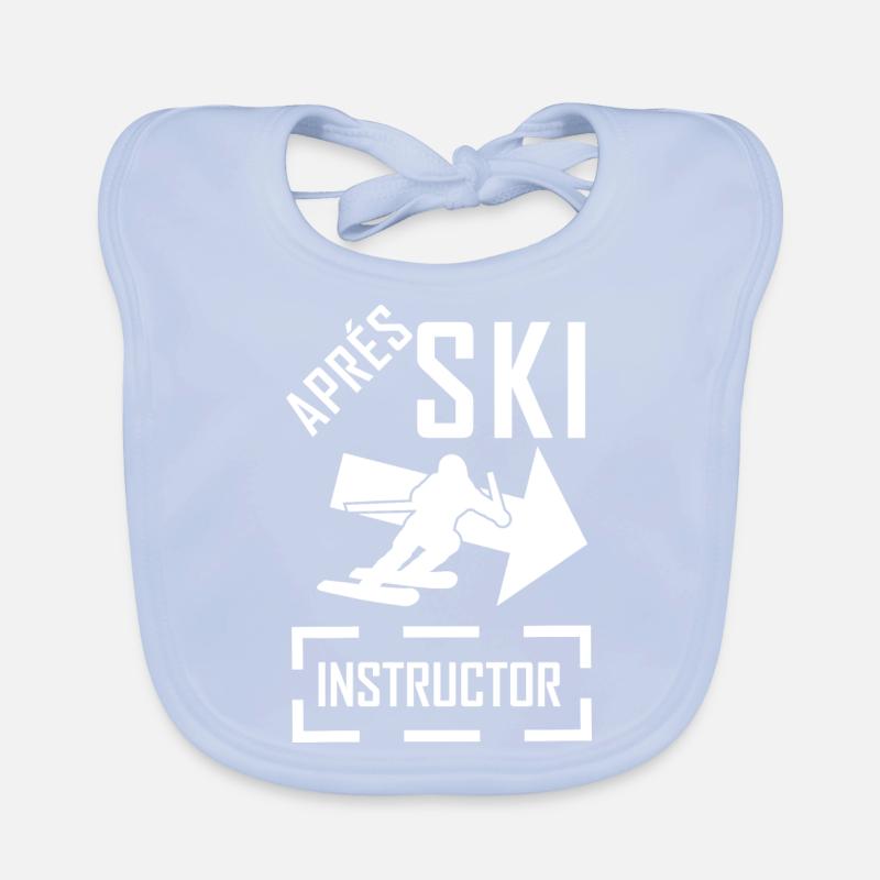 Après-Ski instructor Organic Baby Bibs