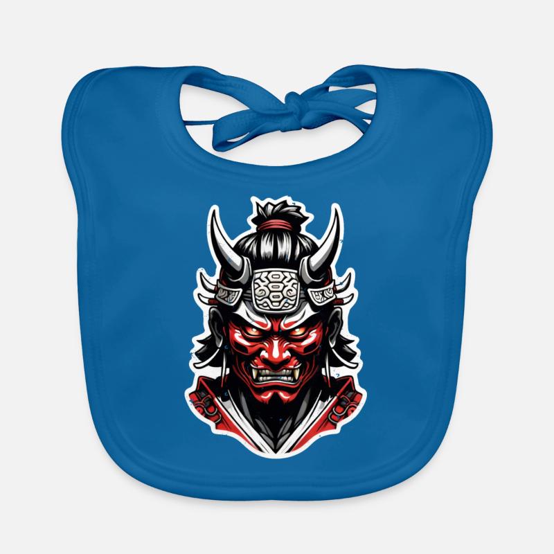 Samurai-Krieger - Japan - Dämon Baby Bio-Lätzchen
