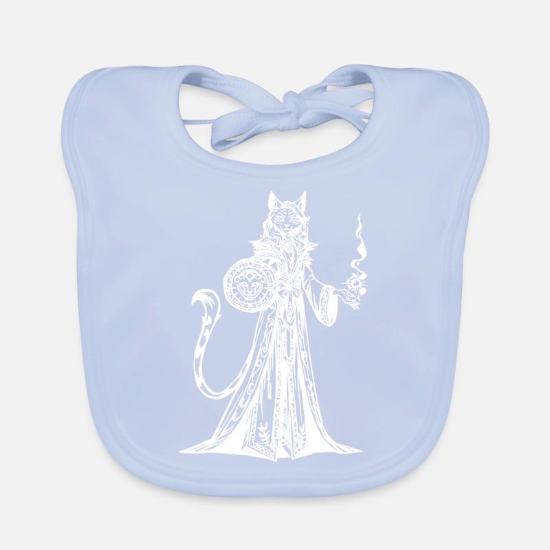 Tabaxi Cleric RPG Game Organic Baby Bibs