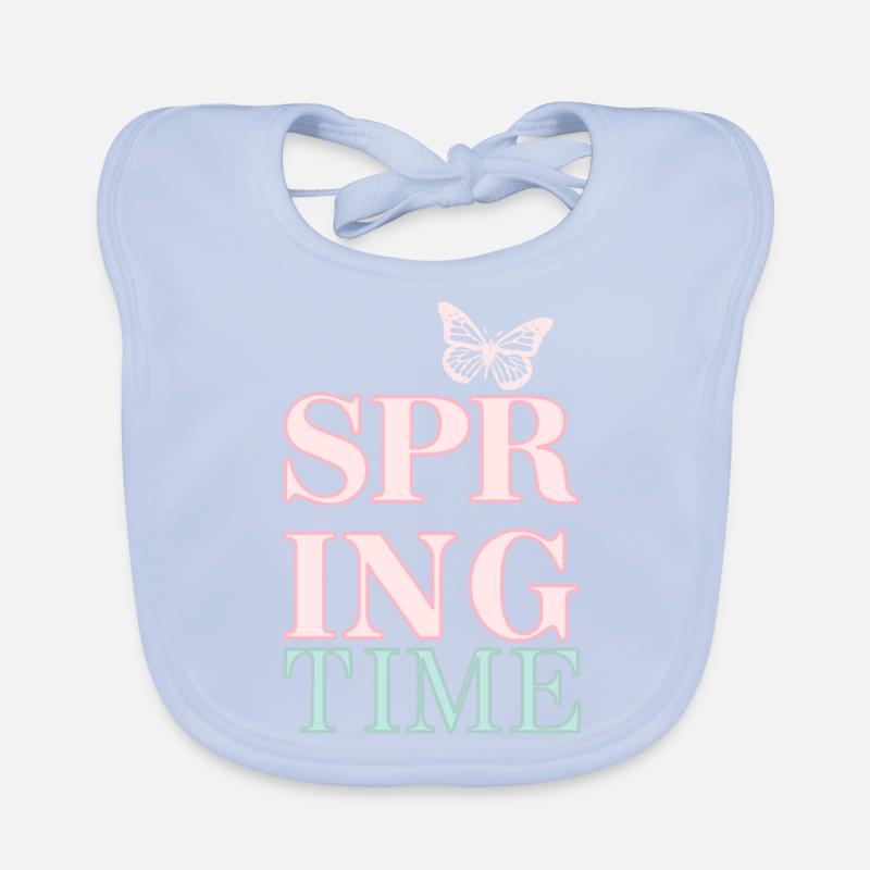 Spring Time - Der Frühling ist da! Baby Bio-Lätzchen