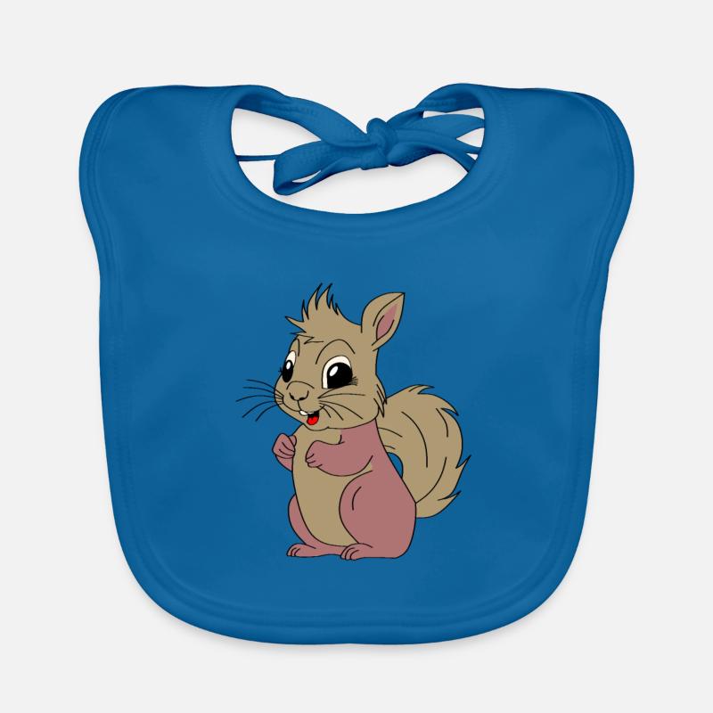 Kleines Eichhörnchen Baby Bio-Lätzchen