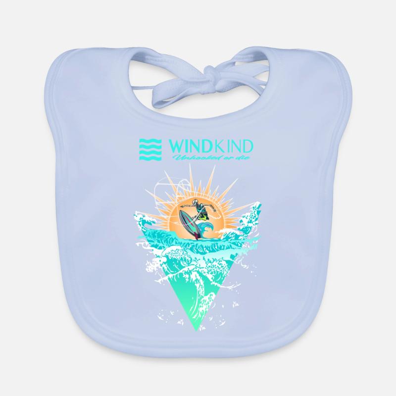 Kitesurfing Kite Organic Baby Bibs