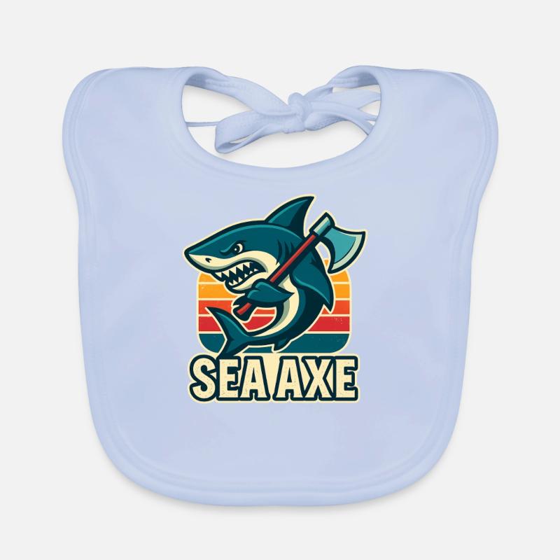 conception de hache de mer de requin Bavoir bio Bébé