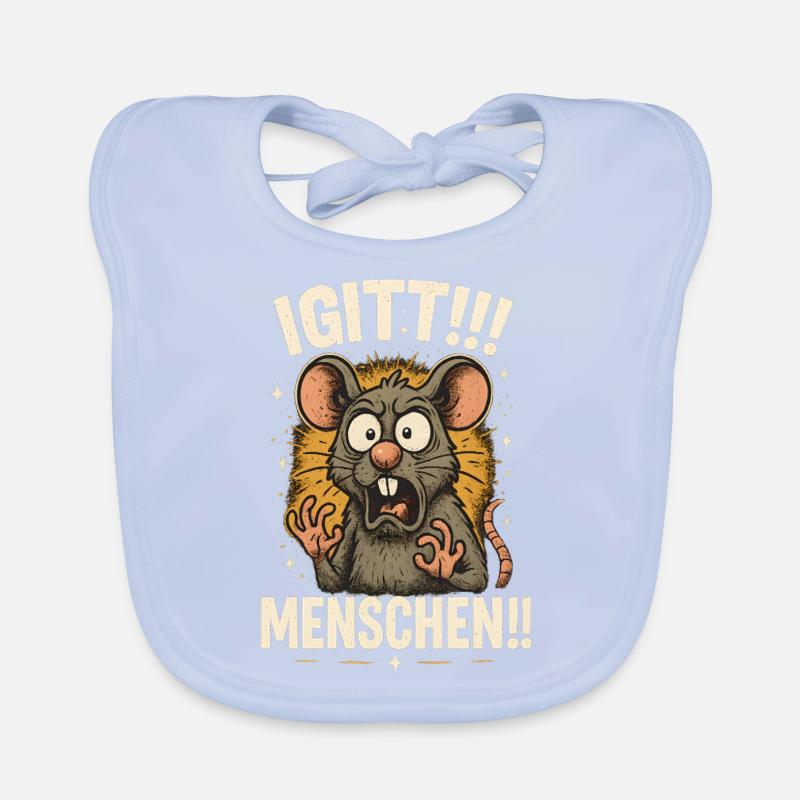 Igitt ich hasse Menschen lustige Sprüche Baby Bio-Lätzchen