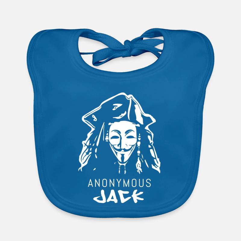 pirate, anonymous ou sparrow Bavoir bio Bébé