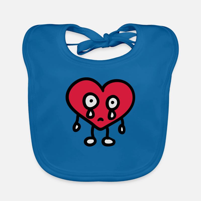 weeping heart 3 Organic Baby Bibs