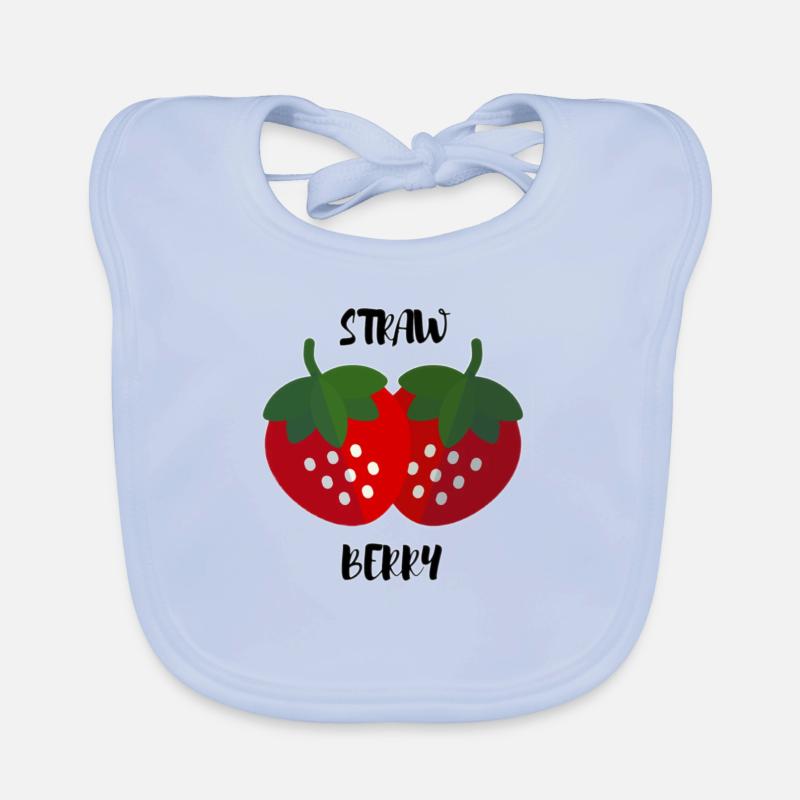 fraises Bavoir bio Bébé
