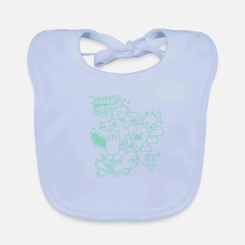 Grumpy Rabbits Bavoir bio Bébé