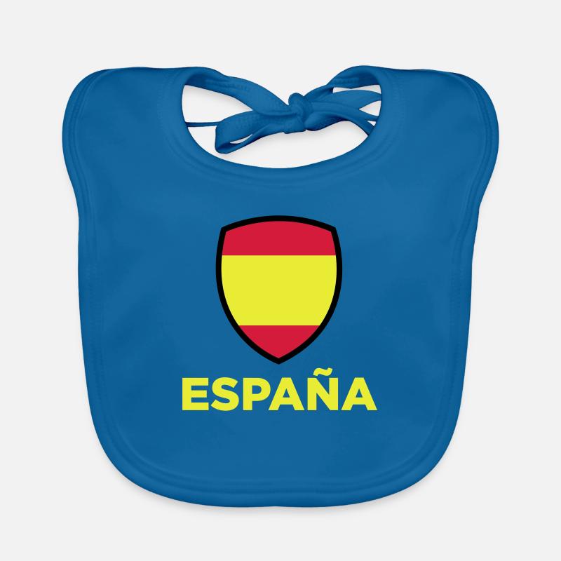 Drapeau national d'Espagne Bavoir bio Bébé