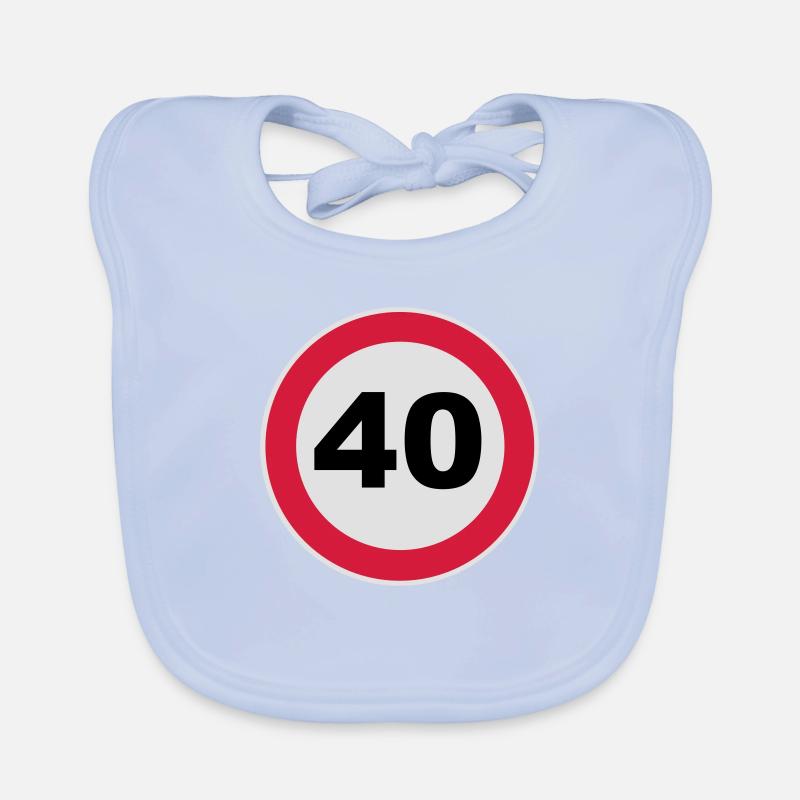 40th birthday Organic Baby Bibs