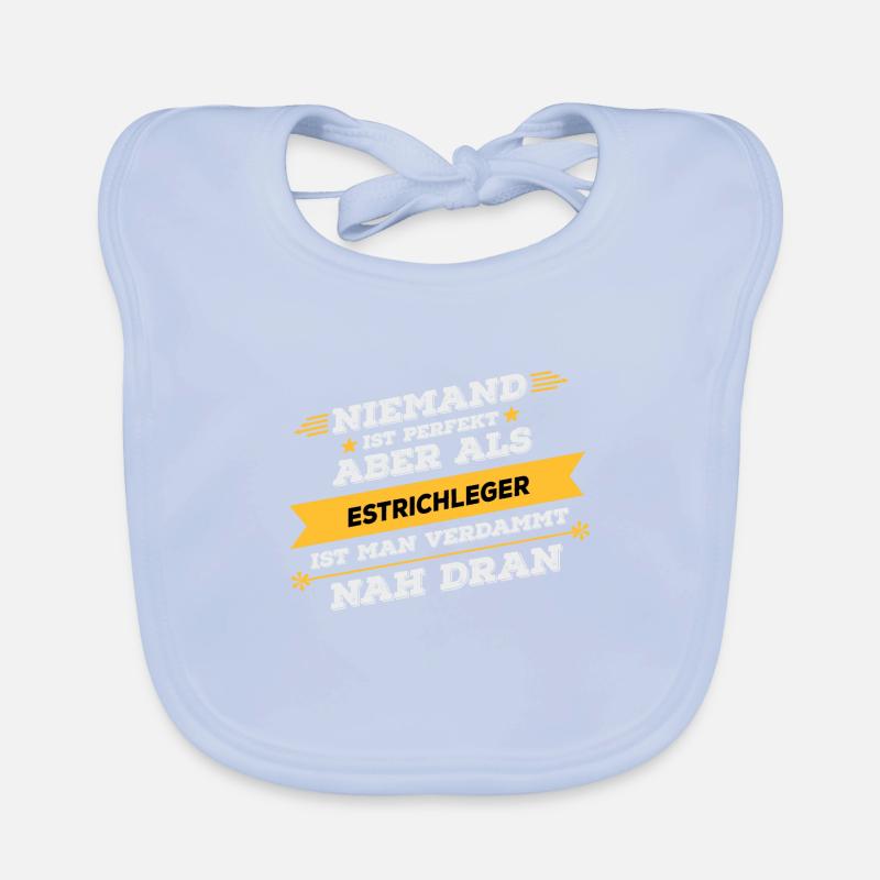 Estrichleger Beruf Geschenk Baby Bio-Lätzchen