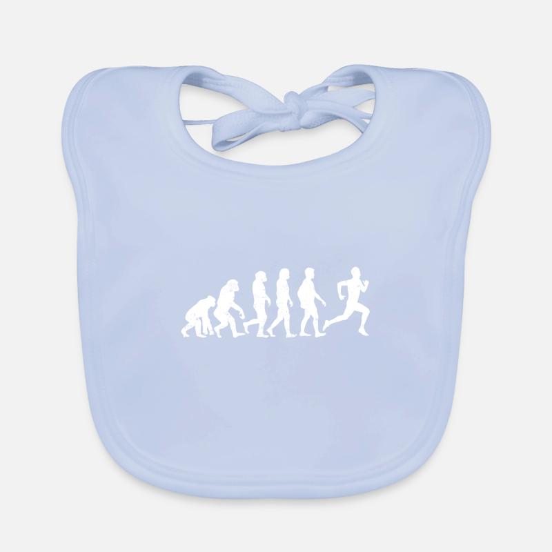 l'évolution de coureur de jogging course cadeau marathon Bavoir bio Bébé