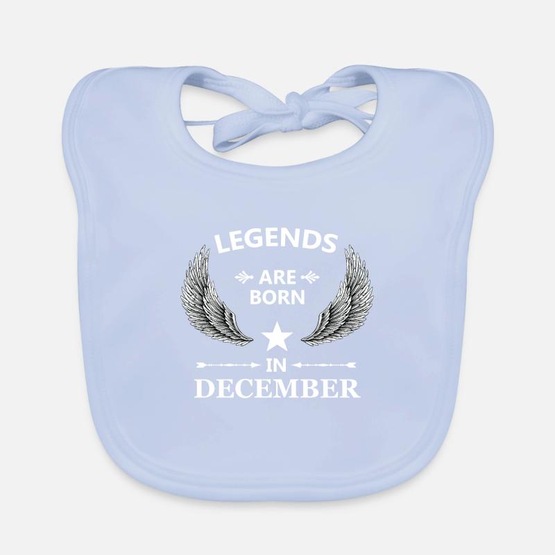 Geburtstag Dezember Geschenk Legenden Geburt Baby Bio-Lätzchen