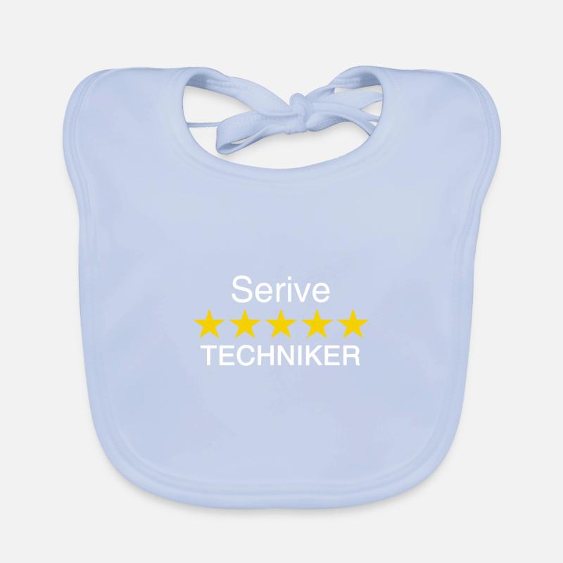 Service Techniker weiss Baby Bio-Lätzchen