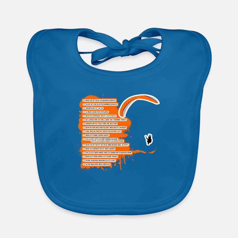 Gleitschirm FAQ - Baby Bio-Lätzchen - Pfauenblau