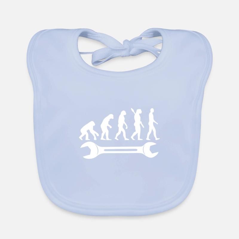 Evolution T-shirt outil tendeur mécanique Bavoir bio Bébé