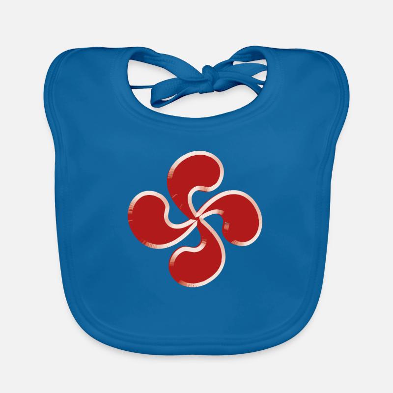 Croix basque 3d Bavoir bio Bébé