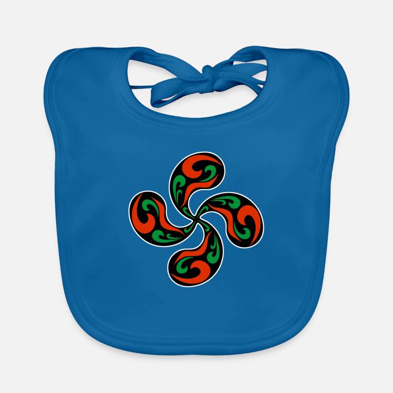 Croix Basque Bavoir bio Bébé