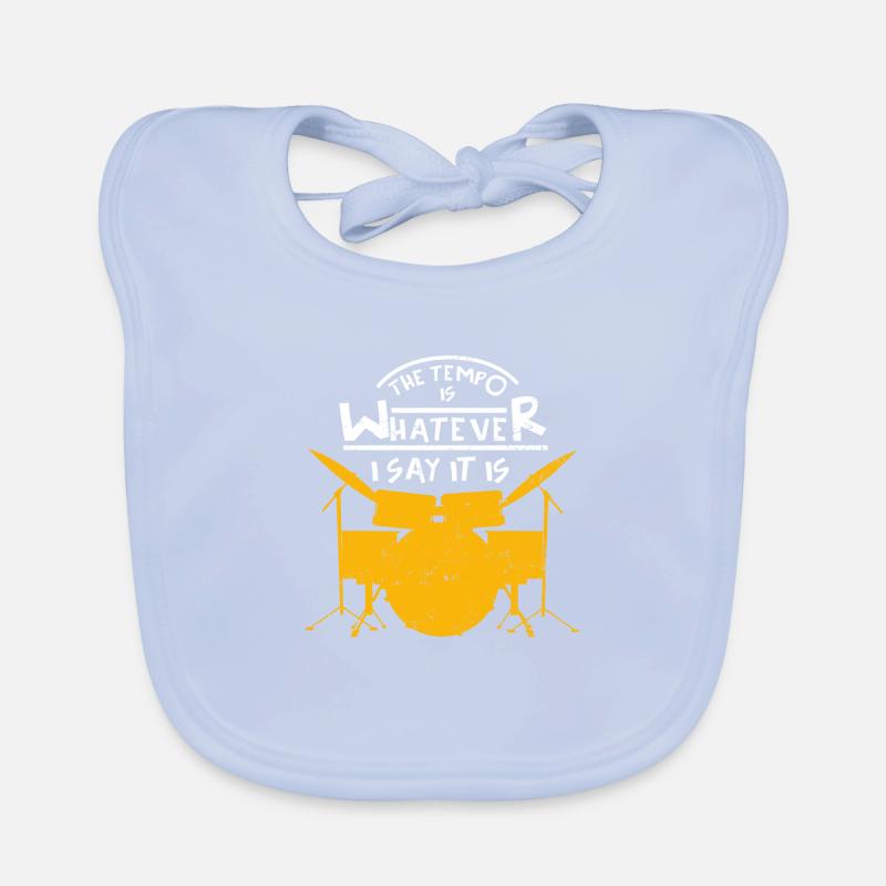 Drummer drummer drum drums gift Organic Baby Bibs