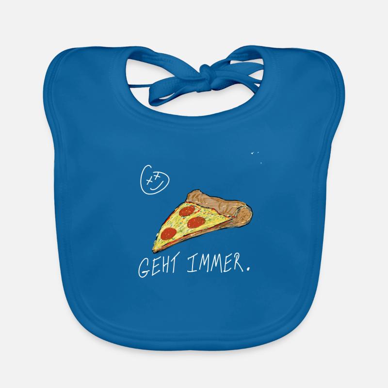 pizza always works Organic Baby Bibs