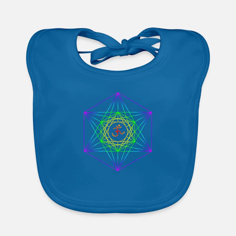 Metatron's Cube 3 Organic Baby Bibs
