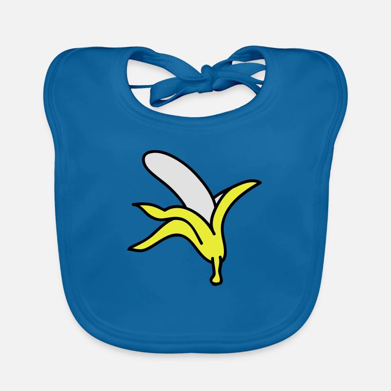 Banana - Bavoir bio Bébé - bleu paon