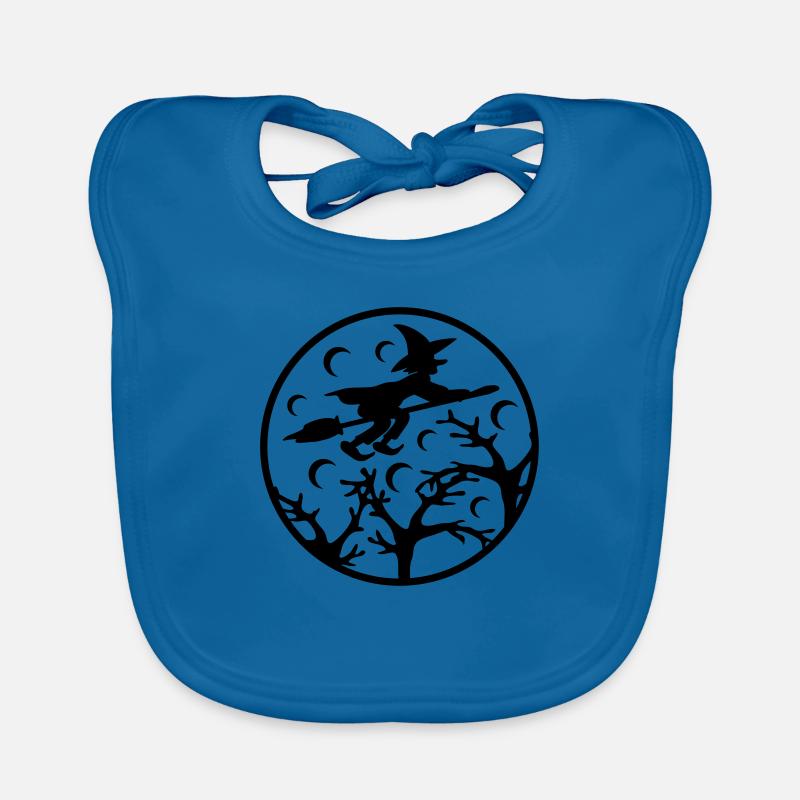 Witch Moon - Bavoir bio Bébé - bleu paon