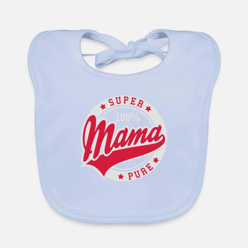 100 pour cent pur SUPER MAMA 2C Bavoir bio Bébé